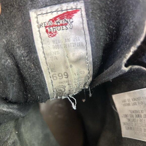Red Wing 699 Wildland Firefighter Soft Toe Lace Up Logger Work Boots Mens 9.5 E - Picture 6 of 12